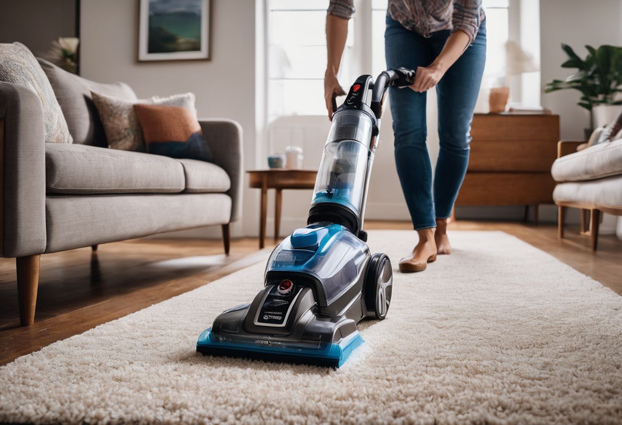 Using laundry detergent for carpet cleaning