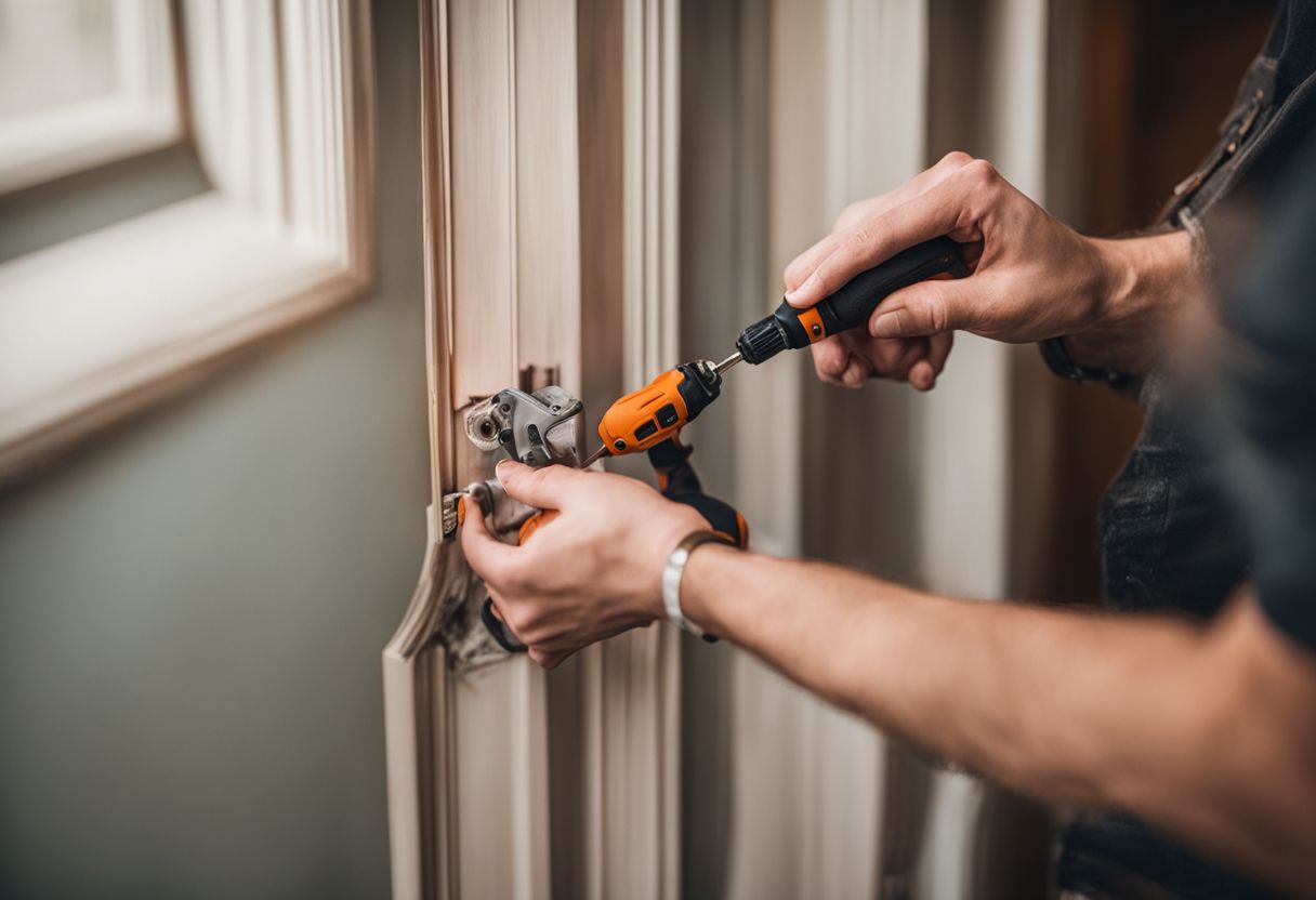 Taking apart a pocket door for maintenance