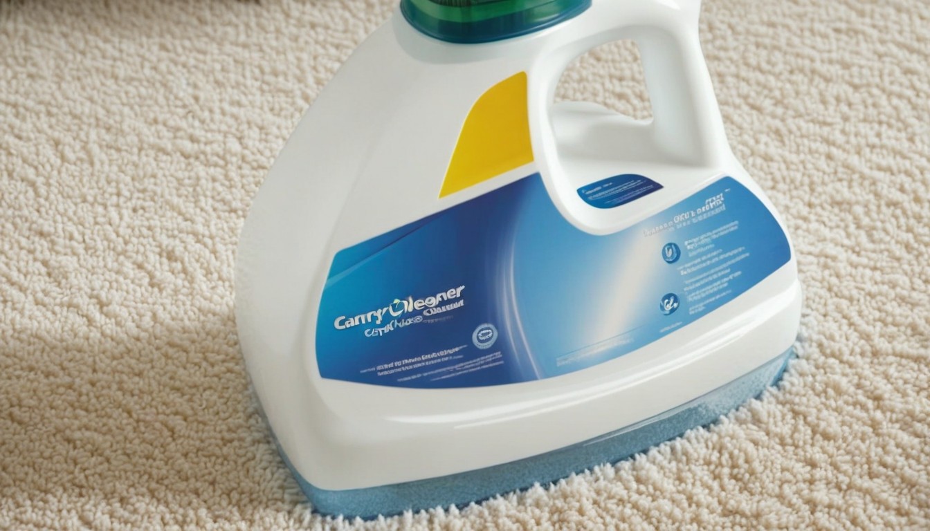 Carpet cleaning solution with laundry detergent