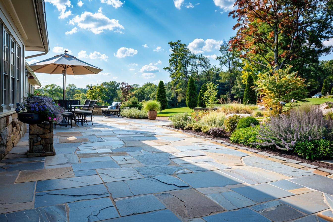 Repair and maintenance of Blue stone Patio 