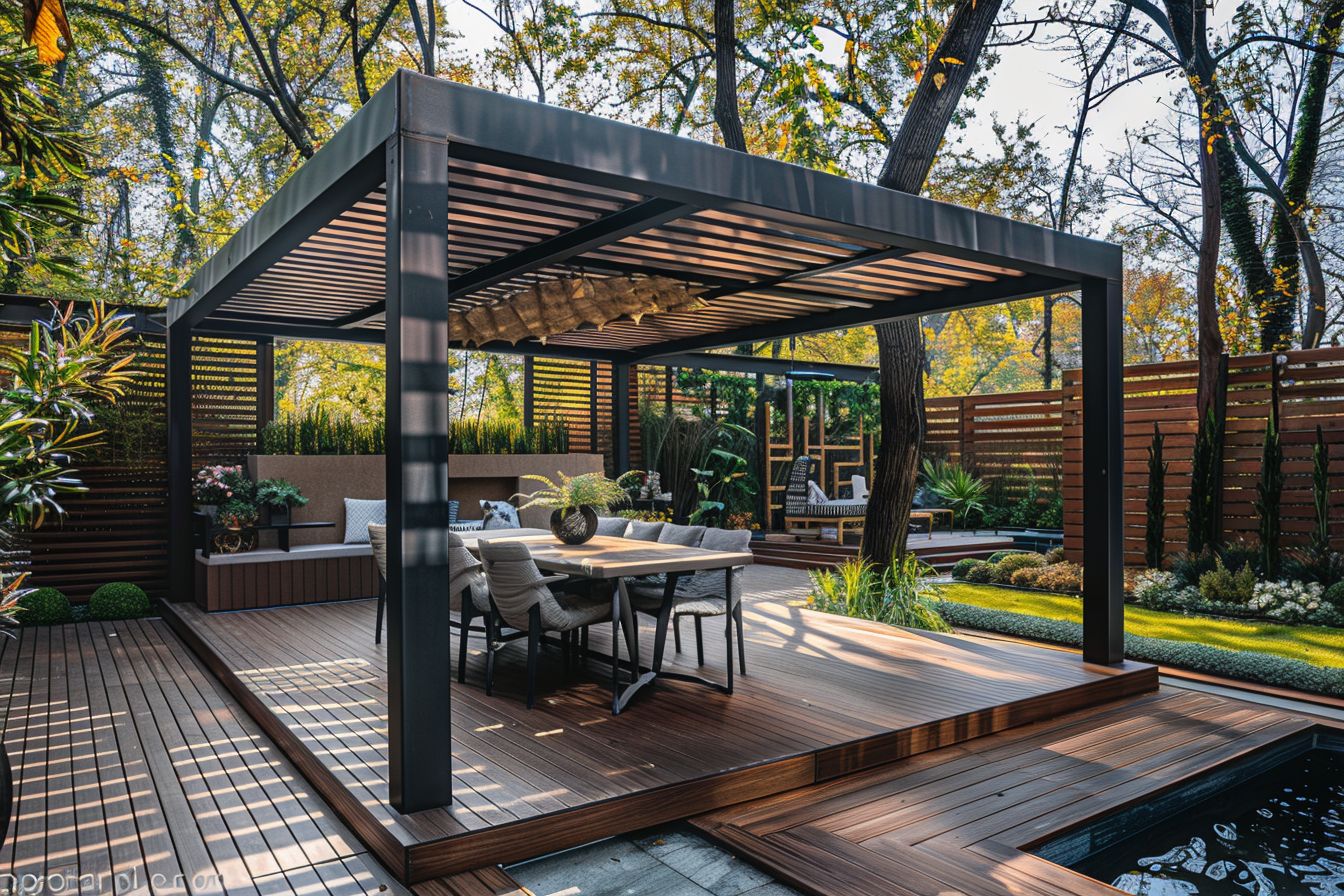 Having a Deck with a attached Pergola