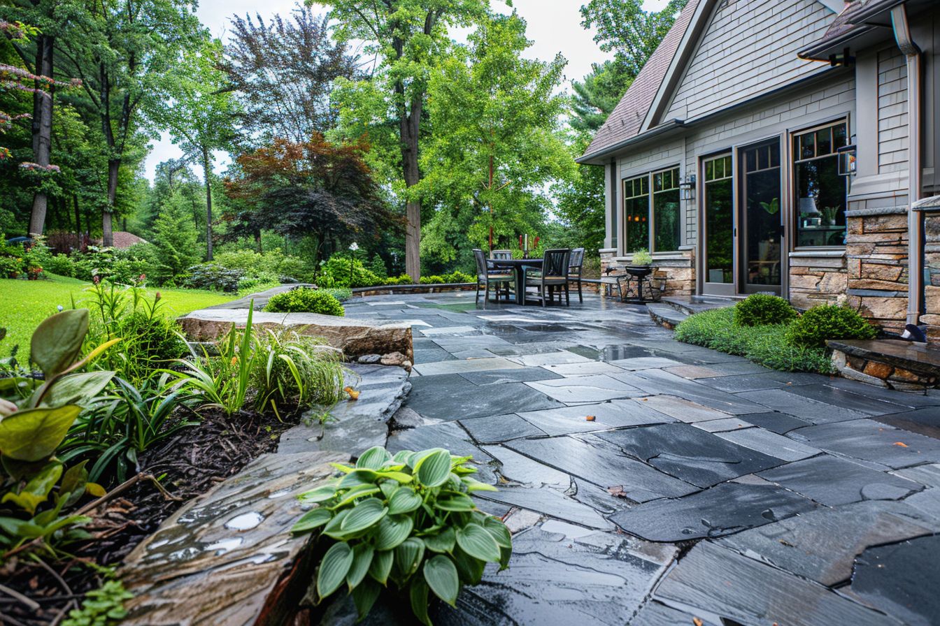 Bluestone Patio installation