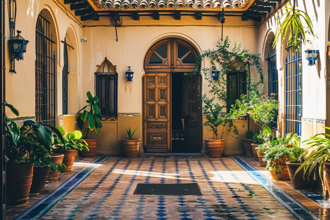 modern rustic front door