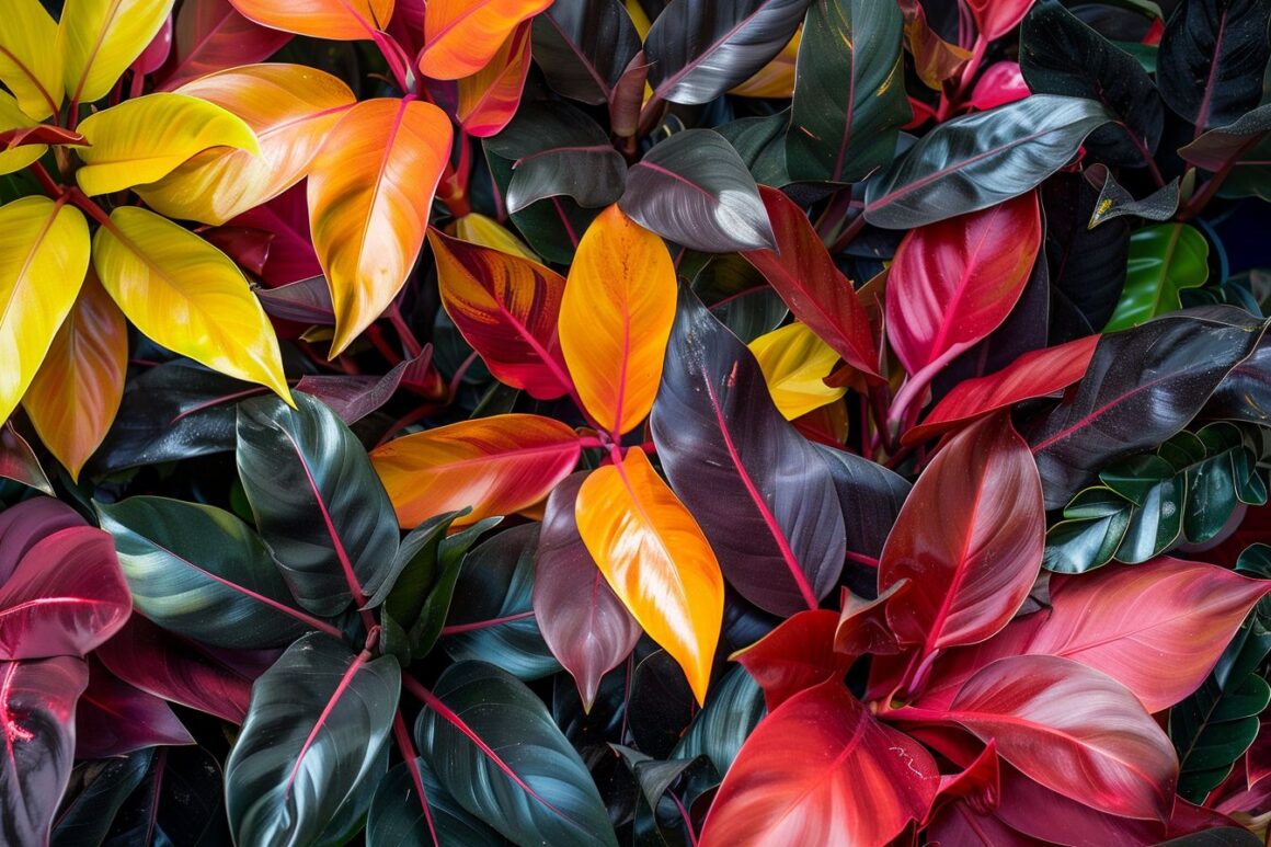 house plant with red leaves