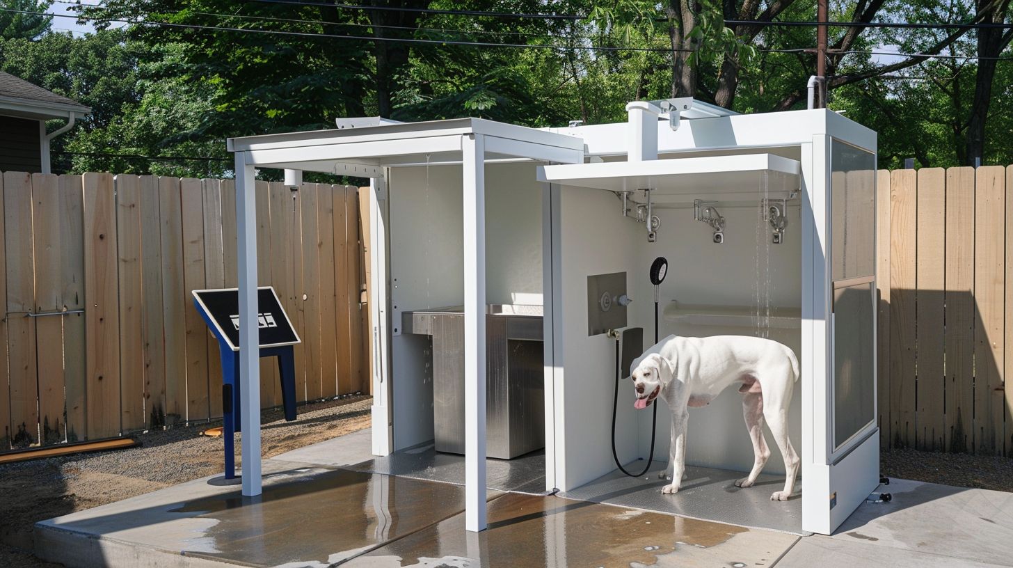 dog washing station for home